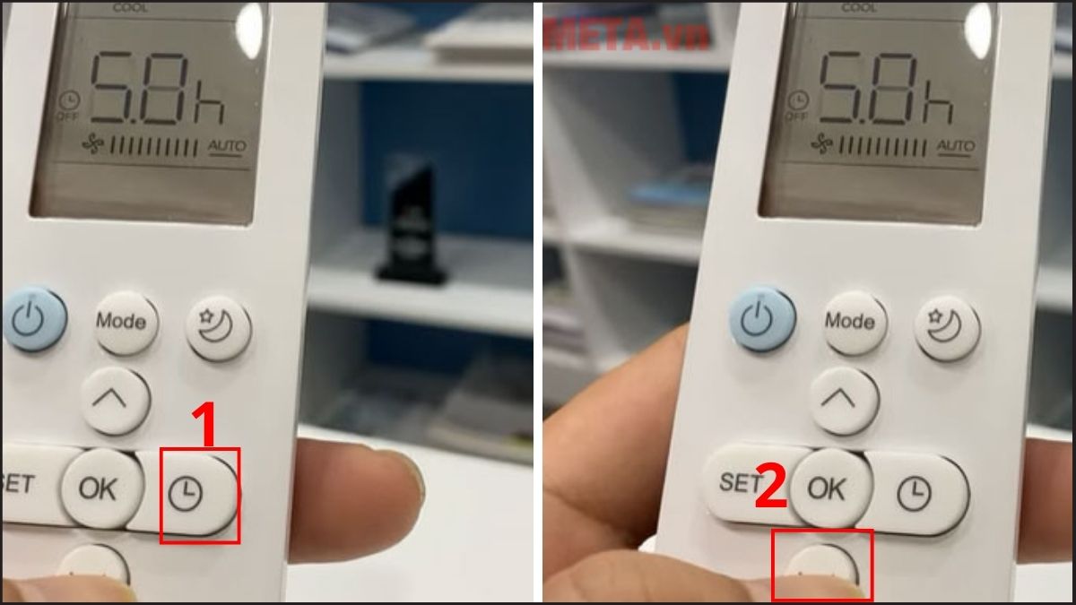 Cách hủy hẹn giờ trên remote MMC