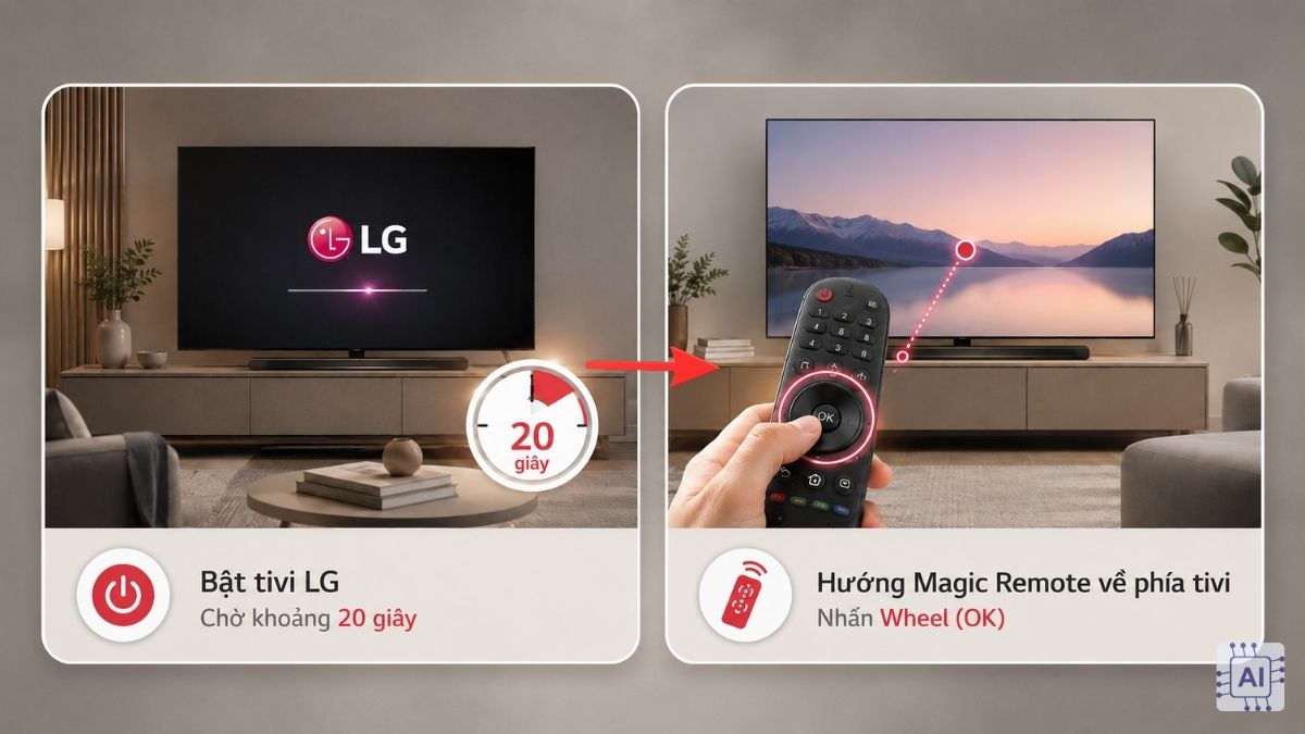 Cách kết nối điều khiển giọng nói tivi LG 2021 và các đời cũ hơn