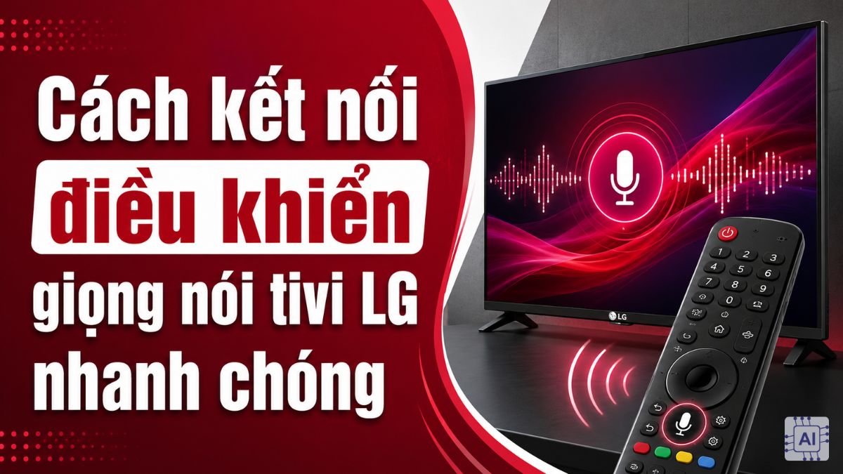 Cách kết nối điều khiển giọng nói tivi LG nhanh chóng