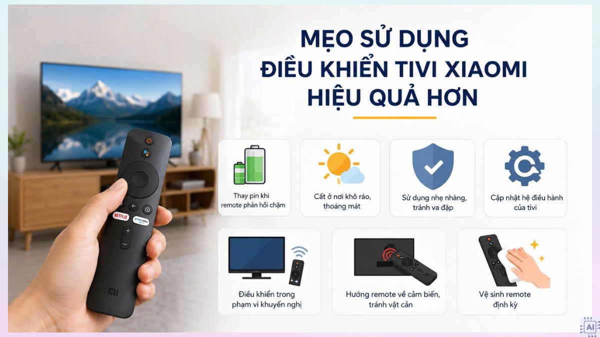 Mẹo sử dụng điều khiển tivi Xiaomi hiệu quả hơn