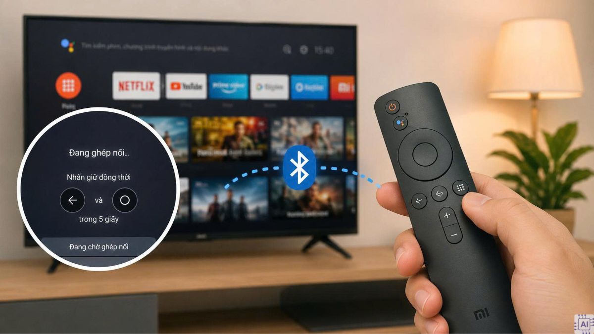 Kết nối điều khiển tivi Xiaomi qua Bluetooth
