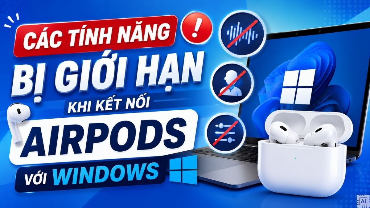 Cách kết nối airpod với laptop