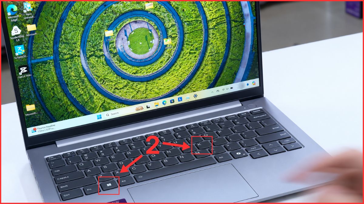 Bấm tổ hợp phím Windows + K