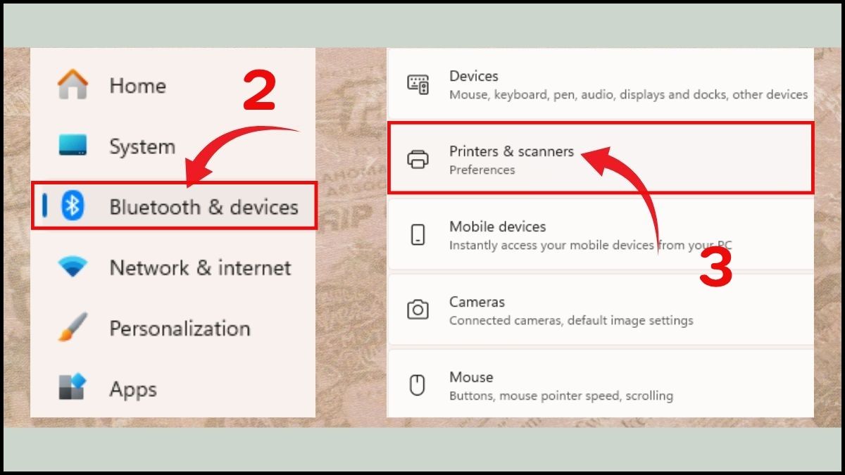 Chọn Bluetooth & devices