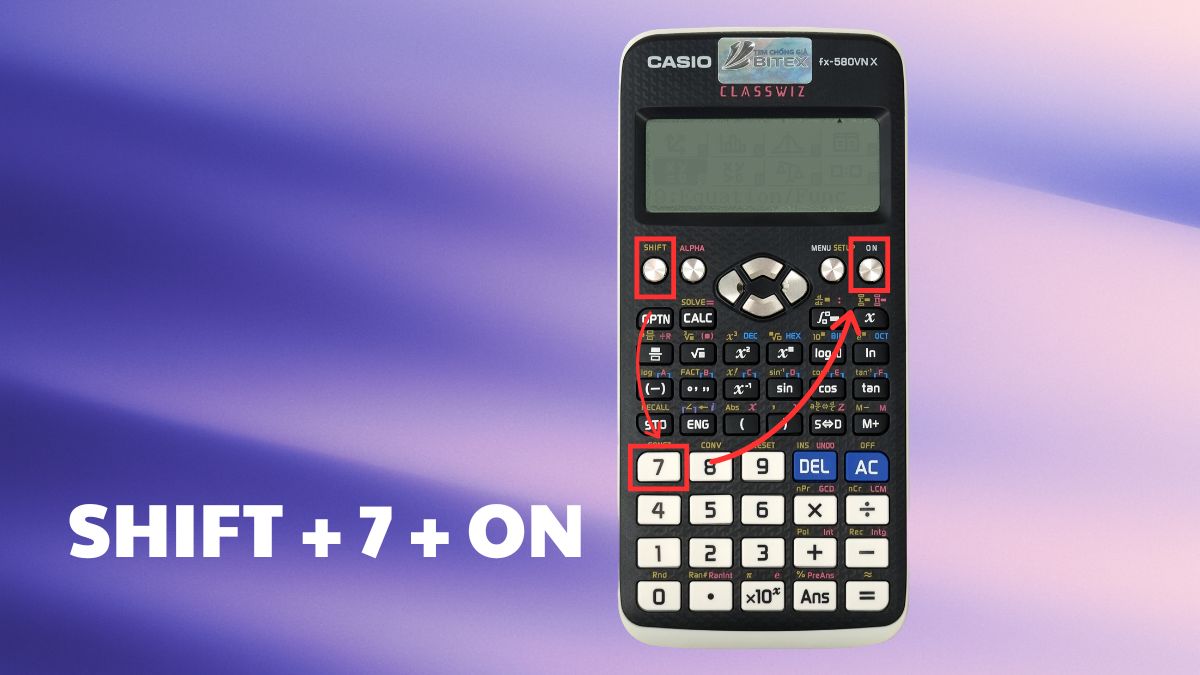 Cách kiểm tra pin máy tính Casio 580 tại nhà