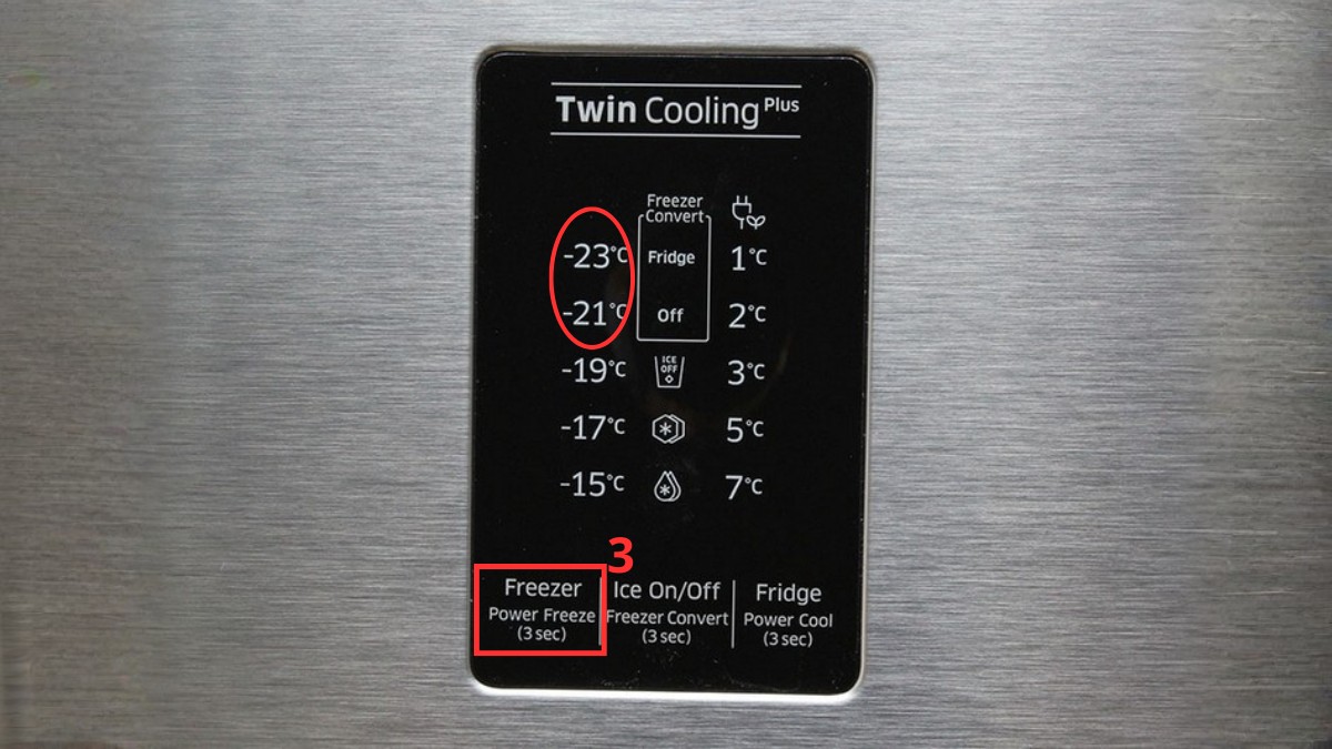 Cài đặt nhiệt độ ngăn đá phù hợp