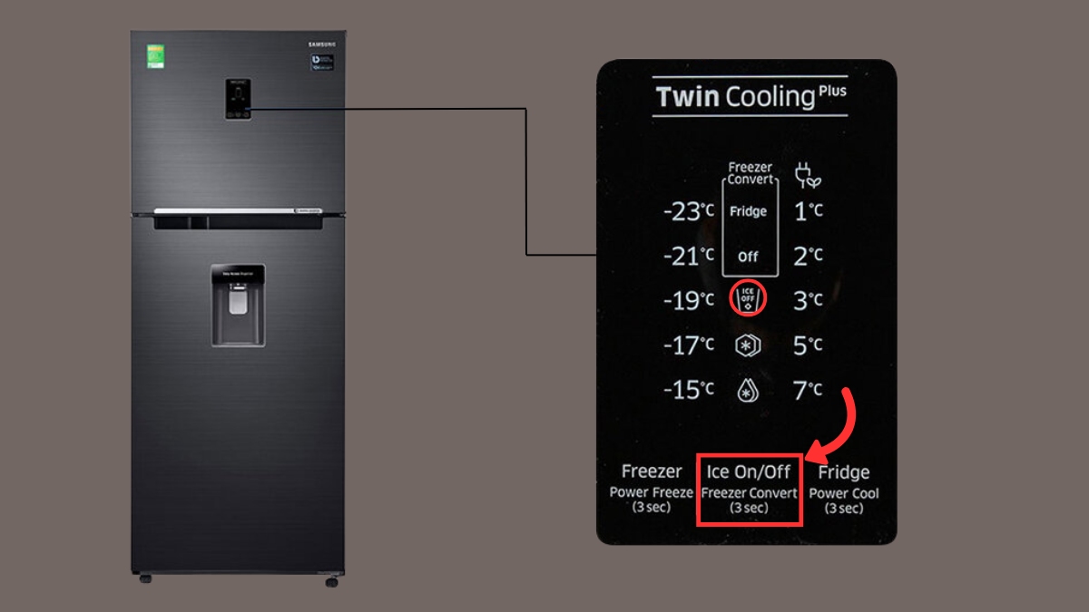 Cách tắt chế độ làm đá tự động tủ lạnh Samsung
