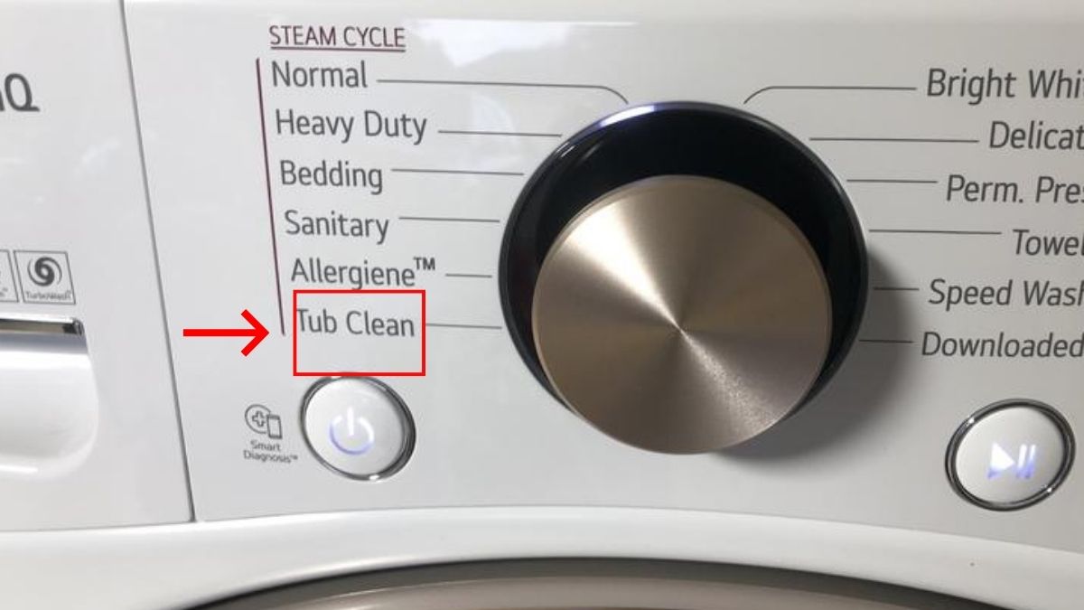 Vệ sinh m&aacute;y giặt bằng t&iacute;nh năng c&oacute; sẵn