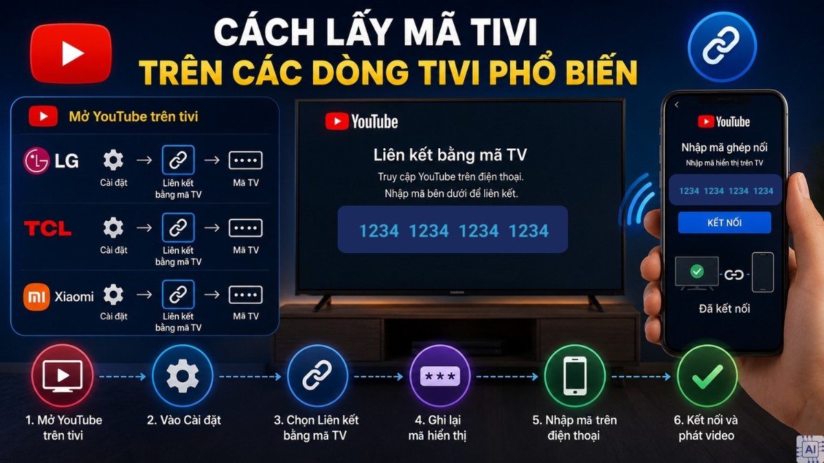 Cách lấy mã tivi trên các dòng tivi phổ biến tại Việt Nam