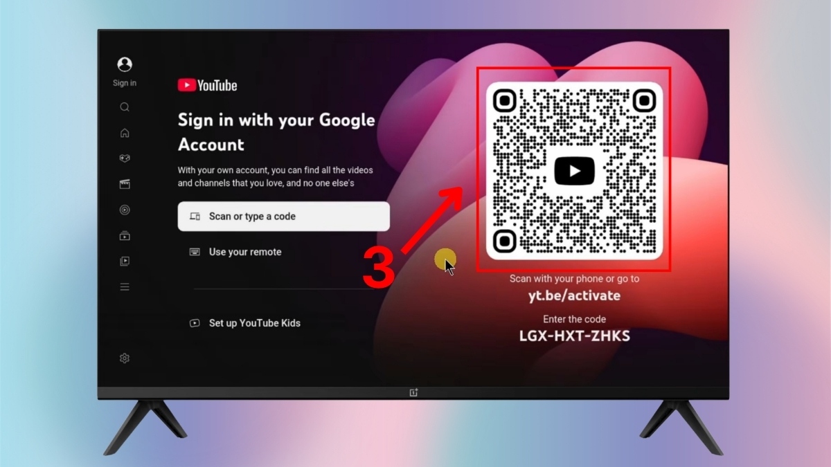 Mở giao diện mã QR kết nối