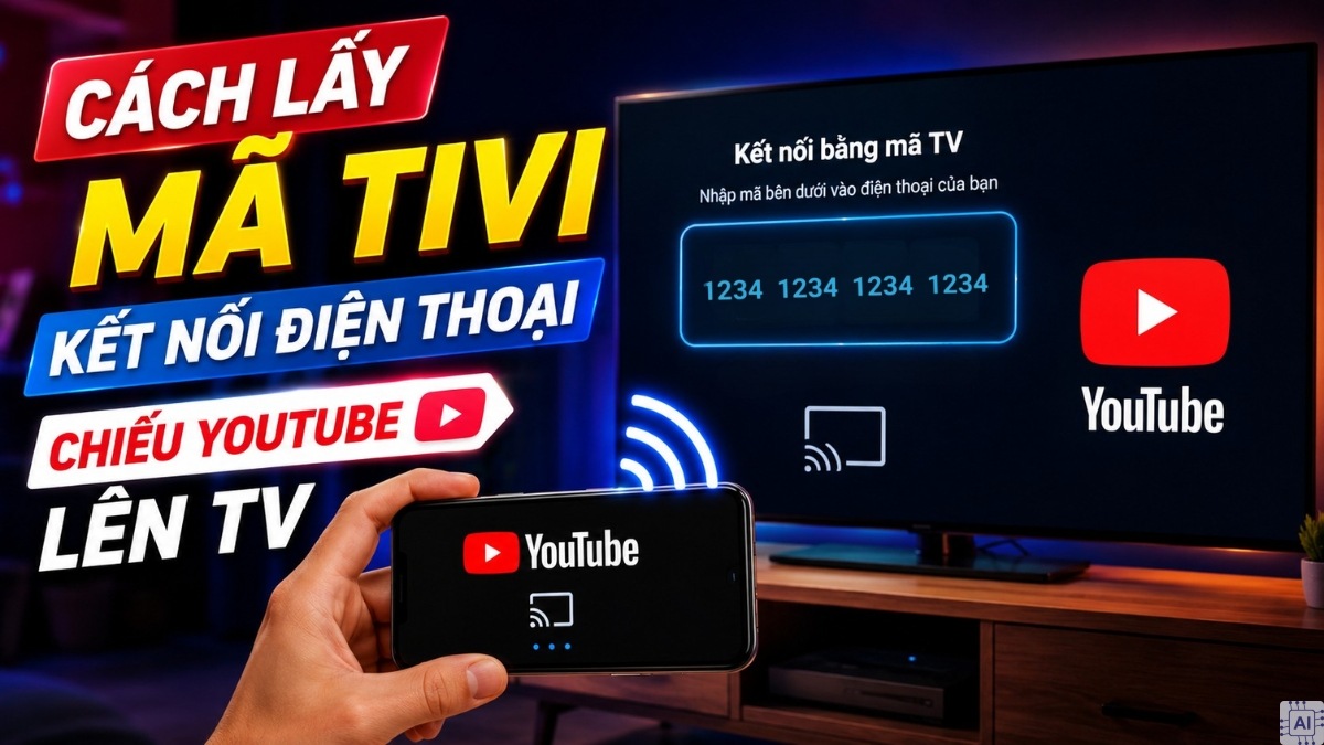 Cách lấy mã tivi để kết nối điện thoại và chiếu YouTube lên TV