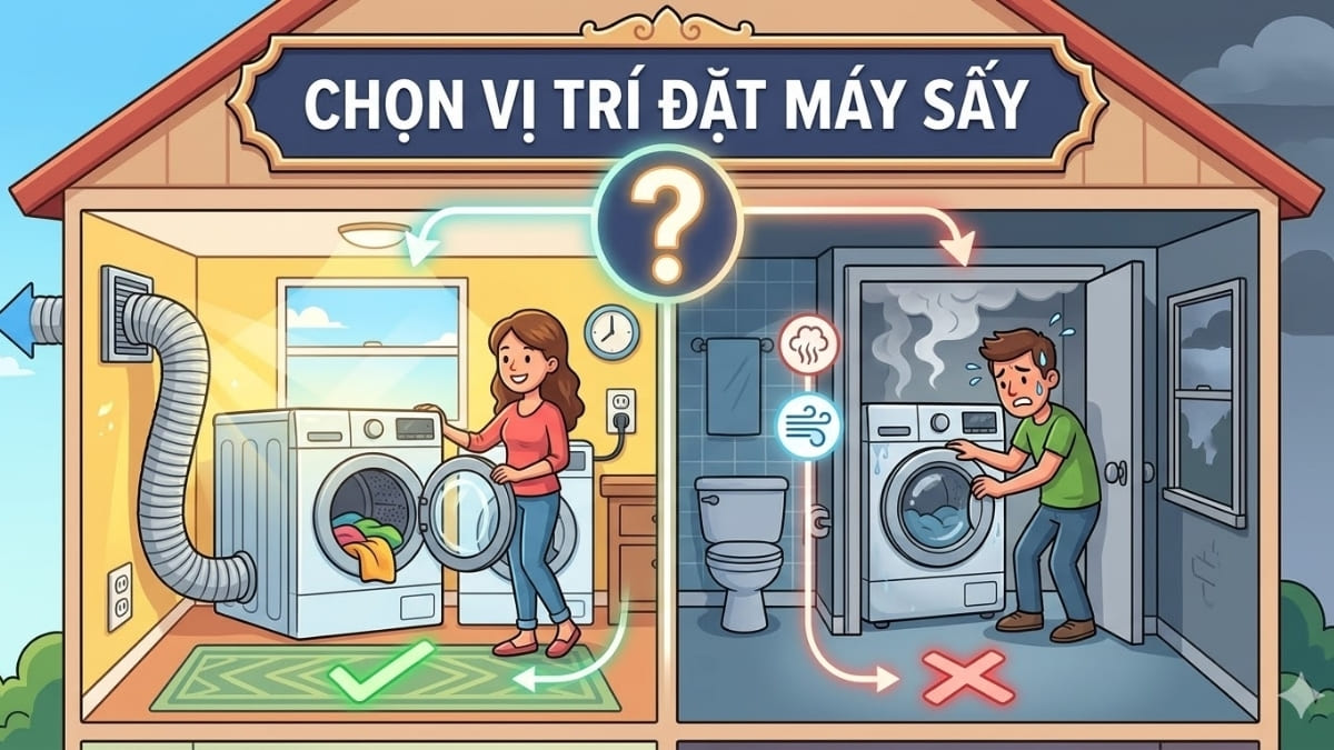 Chuẩn bị trước khi lắp đặt máy sấy