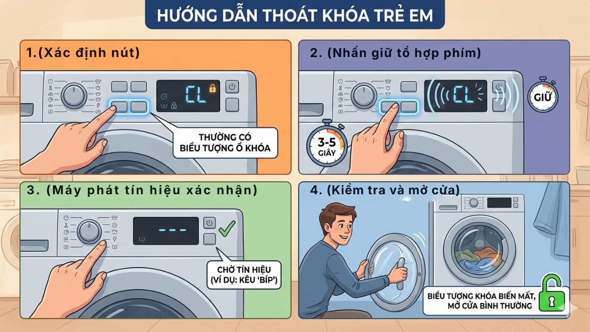 Cách thoát chế độ khóa trẻ em