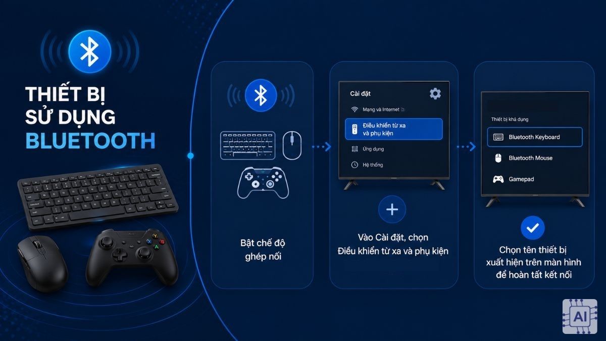 Kết nối thiết bị sử dụng Bluetooth