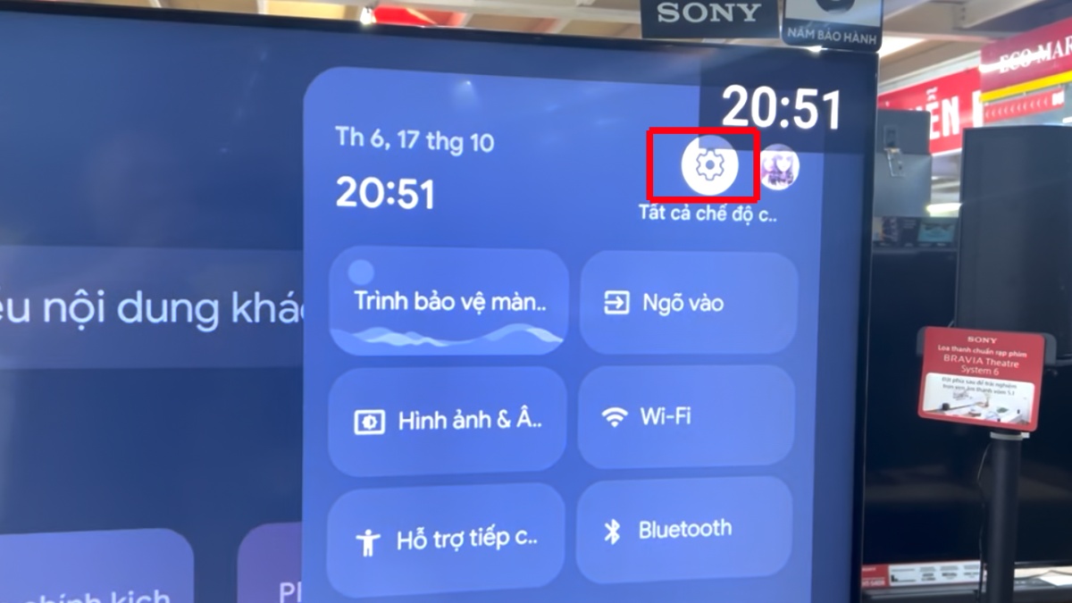 Hẹn giờ tắt tự động qua cài đặt trên tivi