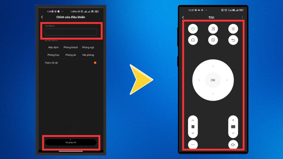 Dùng Mi Remote để bật/tắt và điều khiển tivi Xiaomi