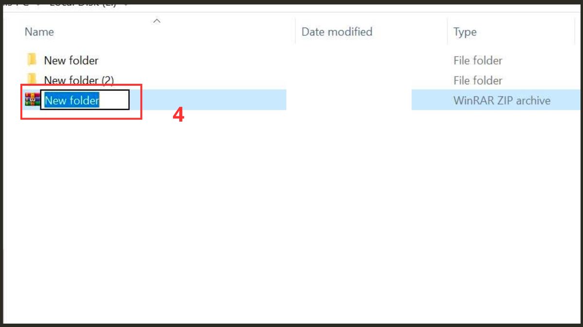 Hệ thống tạo ra một file nén