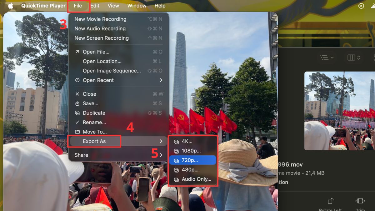 Nhấp chọn vào mục File