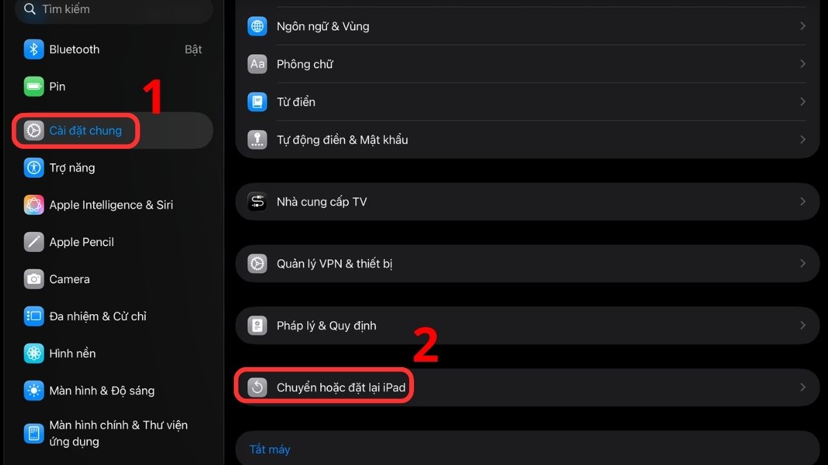 Đặt lại cài đặt mạng