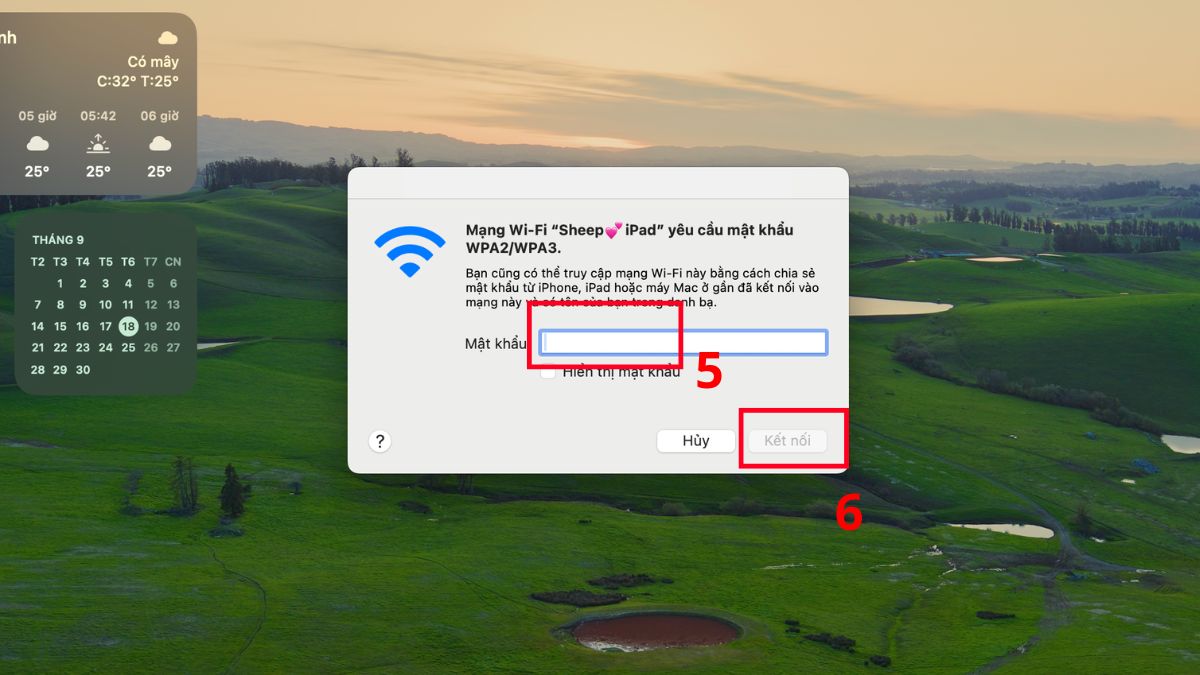 Cách phát WiFi từ iPad kết nối qua từng phương thức bước 4