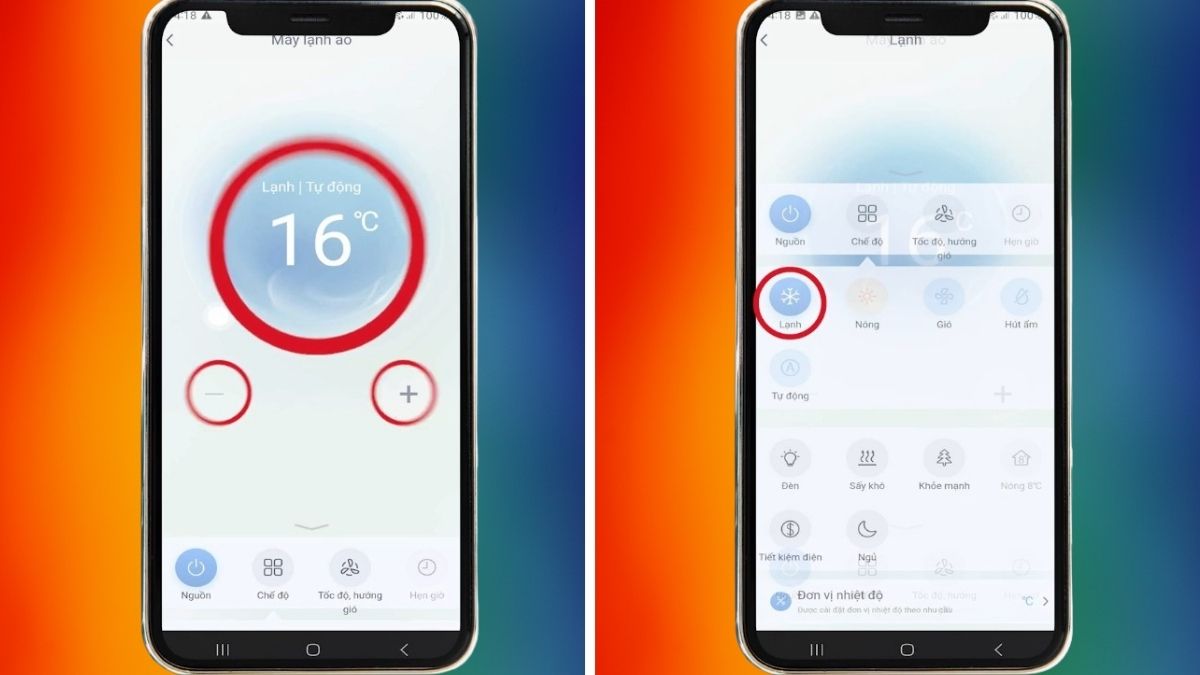 Cách điều chỉnh nhiệt độ và chế độ từ xa không cần remote
