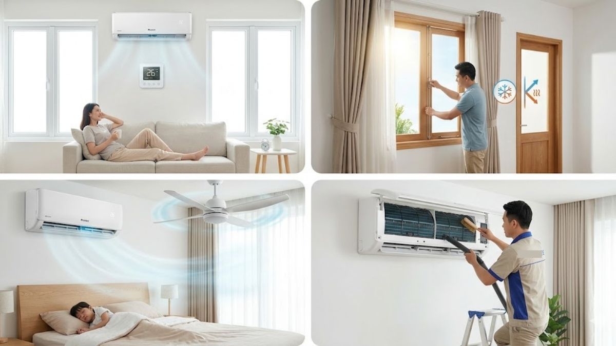 Cách sử dụng điều hòa Gree tiết kiệm điện