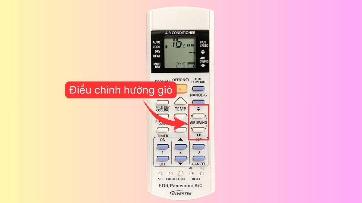 Cách điều chỉnh hướng gió dọc và ngang