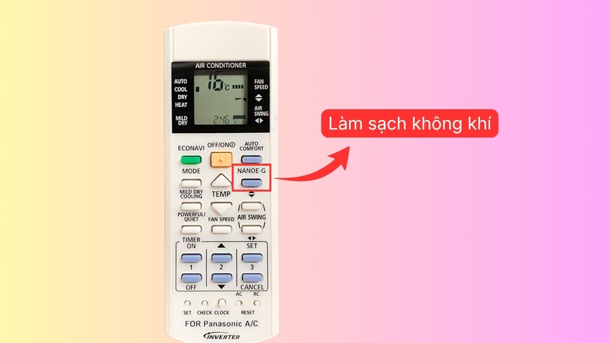 Cách kích hoạt NanoE-G làm sạch không khí