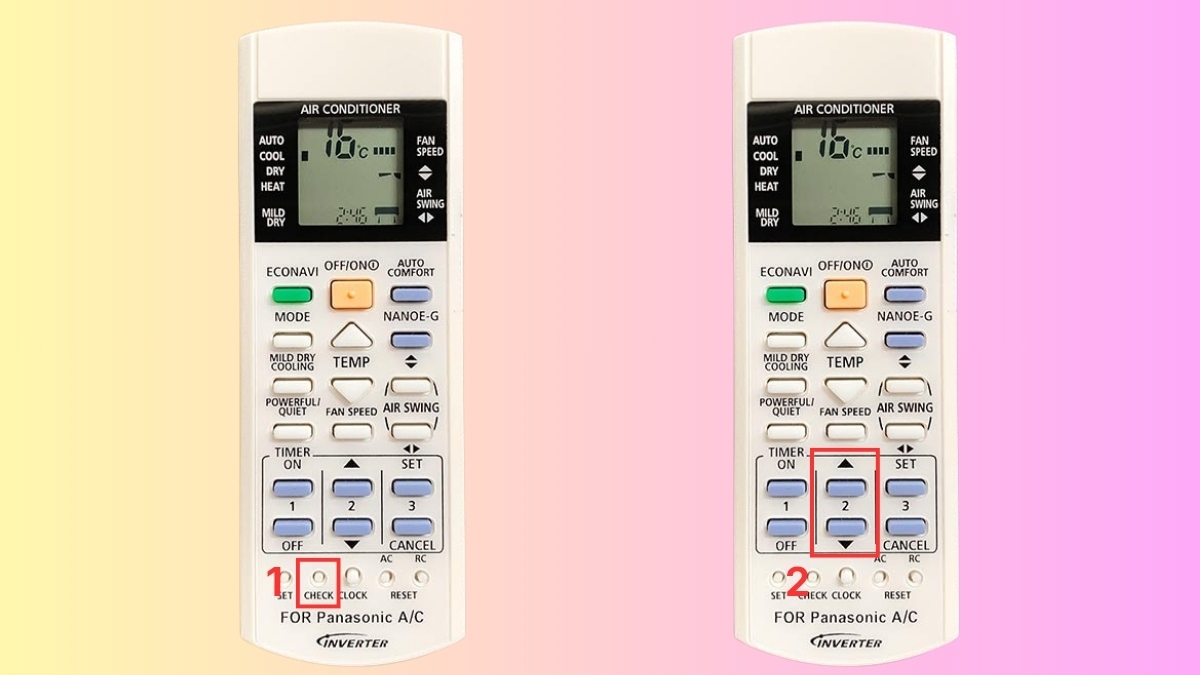 Cách kiểm tra mã lỗi điều hòa Panasonic bằng điều khiển