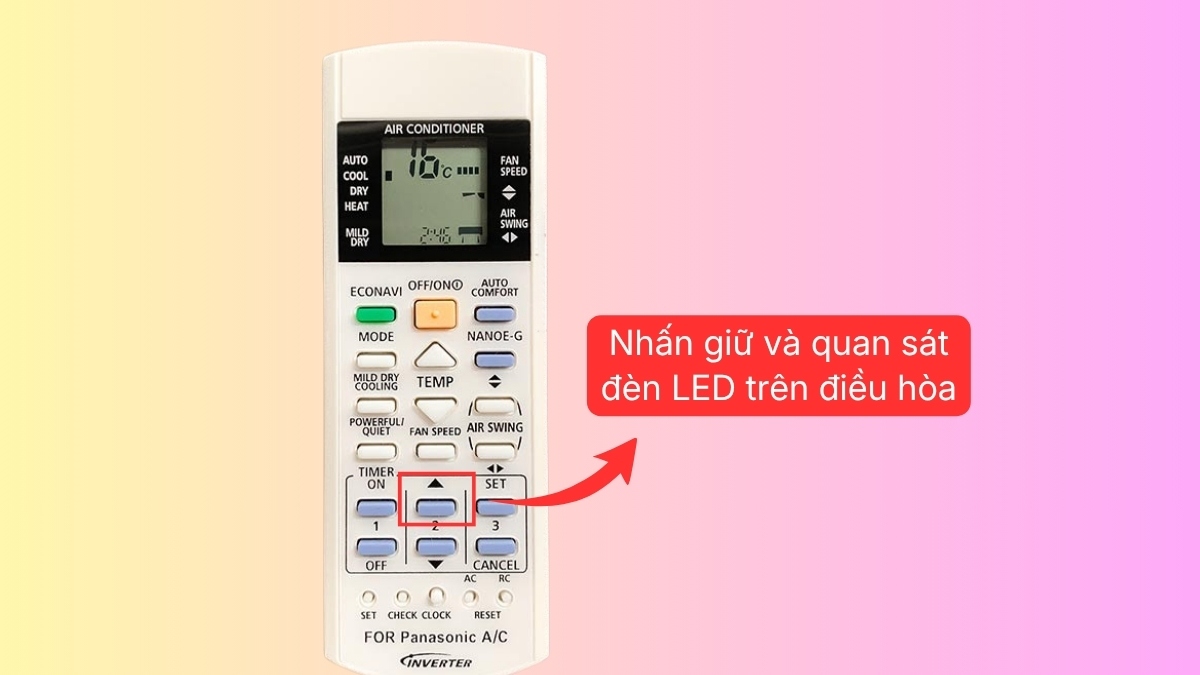 Cách điều chỉnh độ sáng đèn báo trên dàn lạnh bằng remote