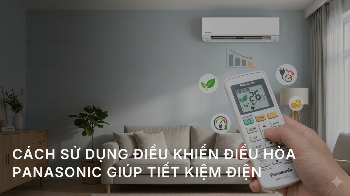 Cách sử dụng điều khiển điều hòa Panasonic giúp tiết kiệm điện