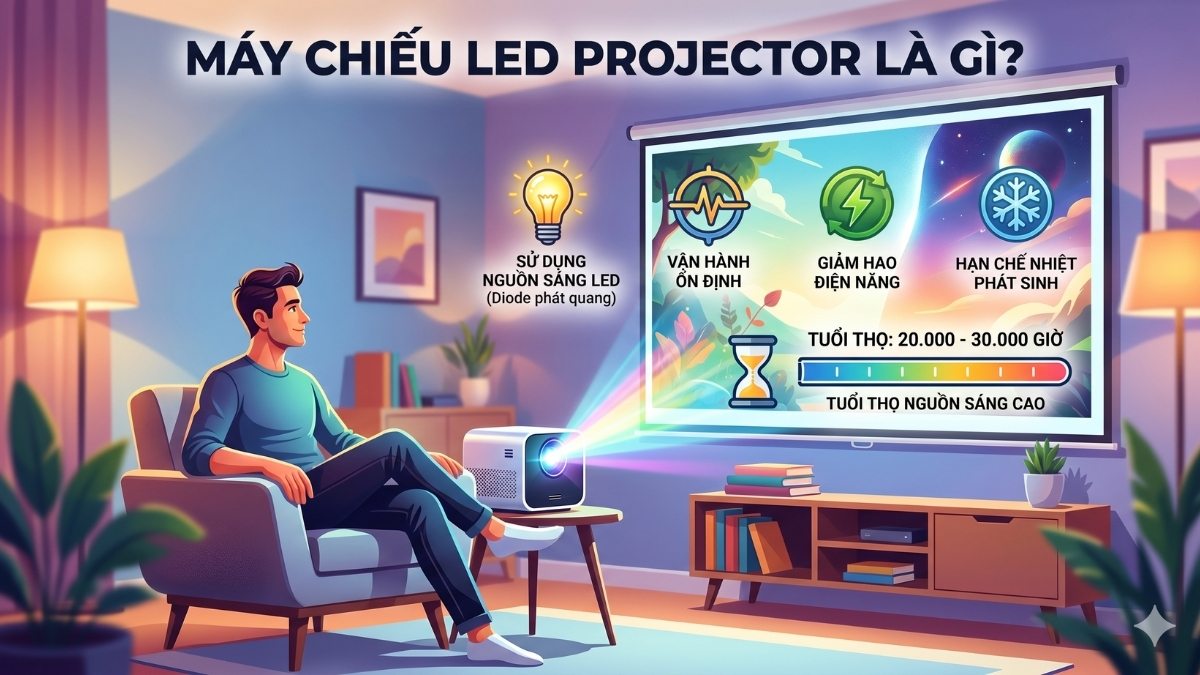 Ưu nhược điểm máy chiếu LED projector