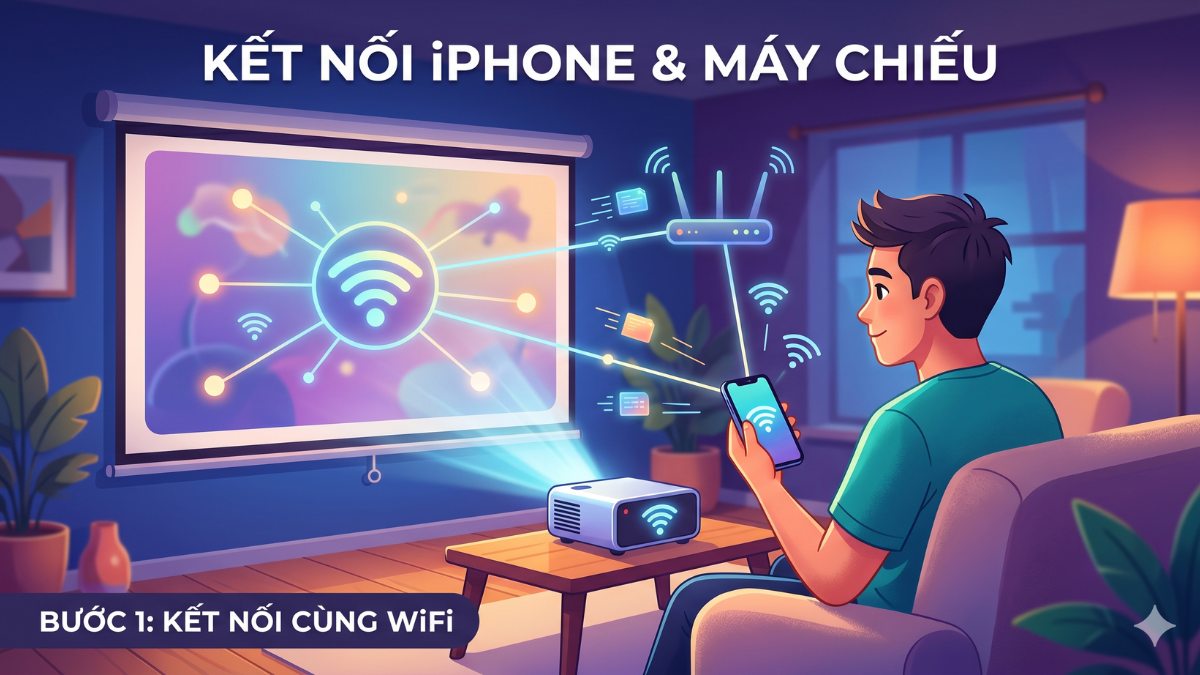 Kết nối điện thoại Android và iPhone qua screen mirroring