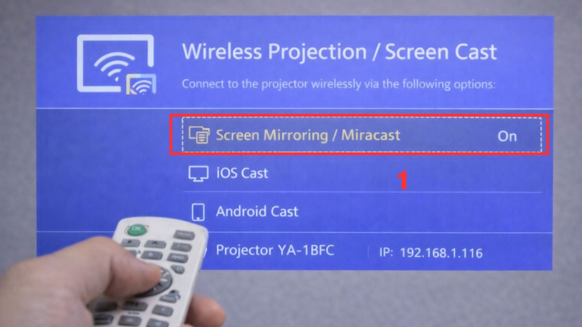 Cách dùng máy chiếu mini Projector không có dây