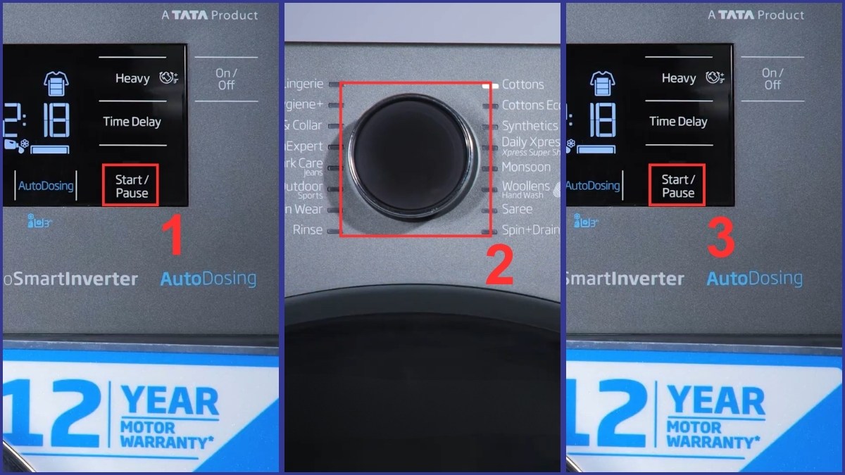 Thay đổi chương trình hoặc nhiệt độ đang chạy