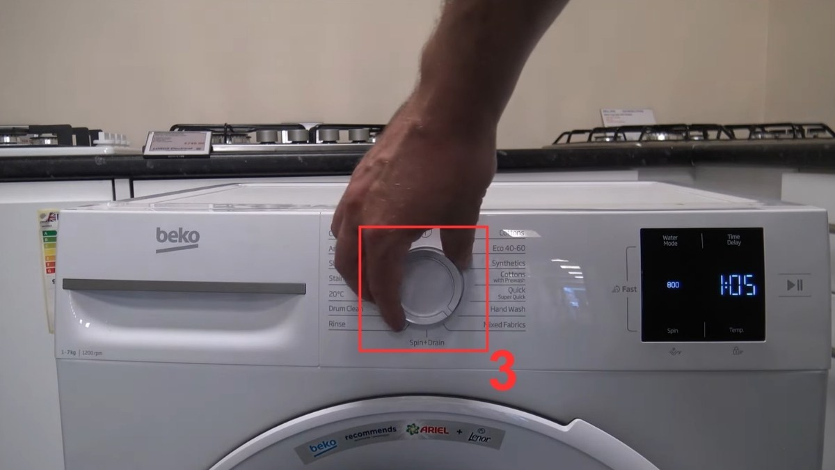 Chọn chương trình giặt phù hợp