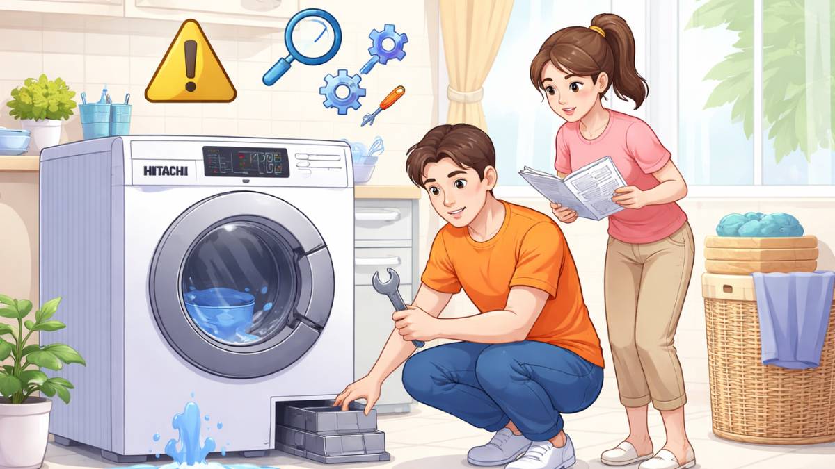 Xử lý sự cố thường gặp trên máy giặt Hitachi