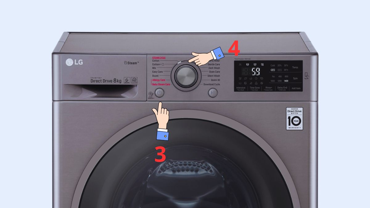 Bạn nhấn nút Nguồn (Power)