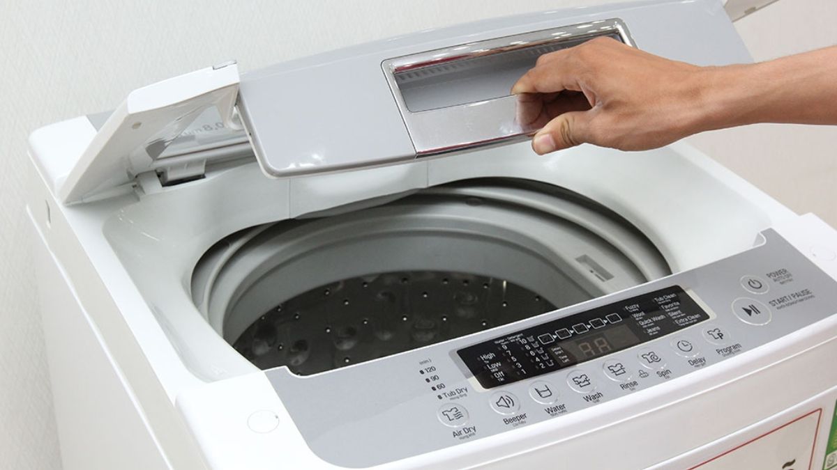 Chế độ giặt ngâm và Air Dry trên máy LG cửa trên