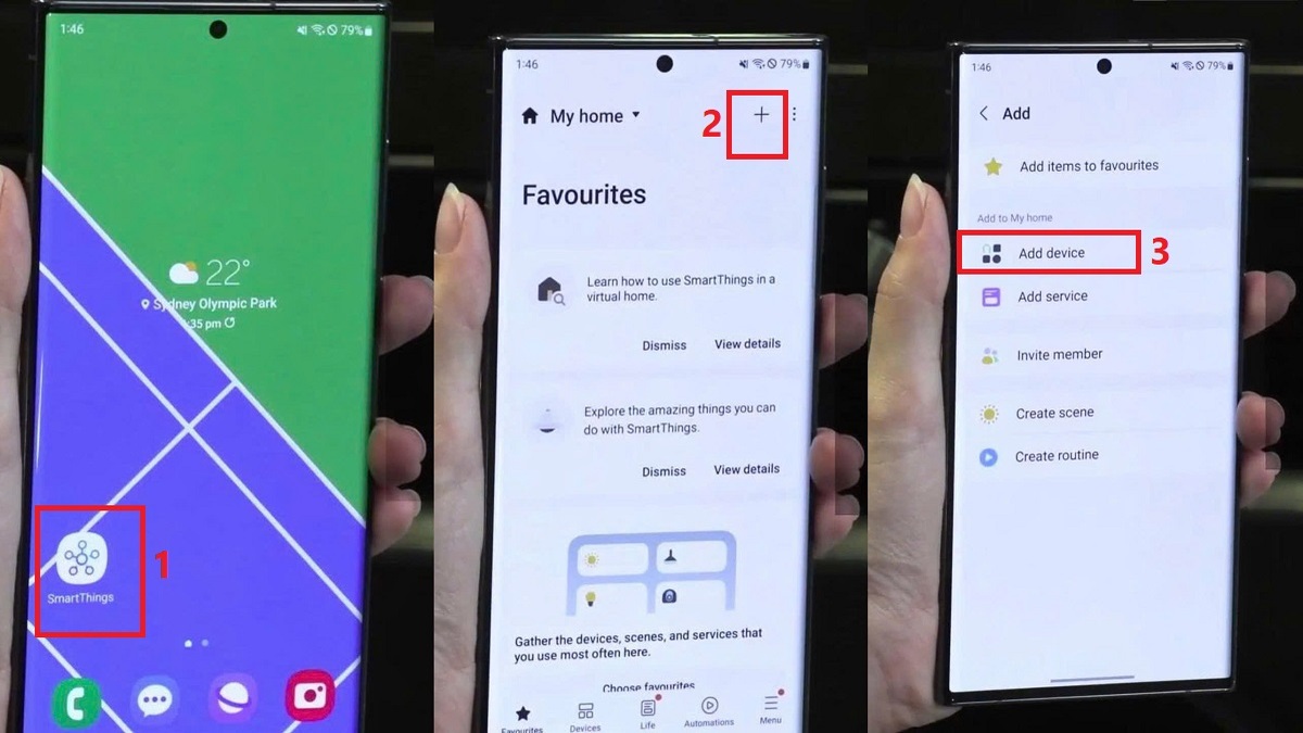 Thêm máy giặt vào ứng dụng