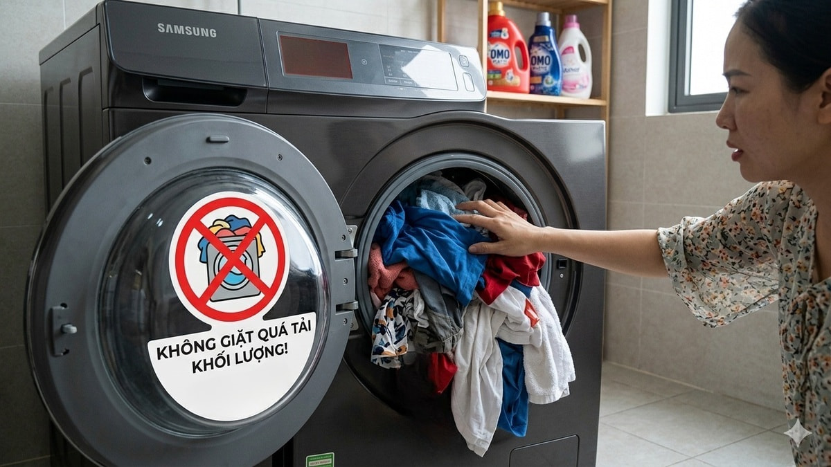 Lưu ý khi sử dụng máy giặt Samsung