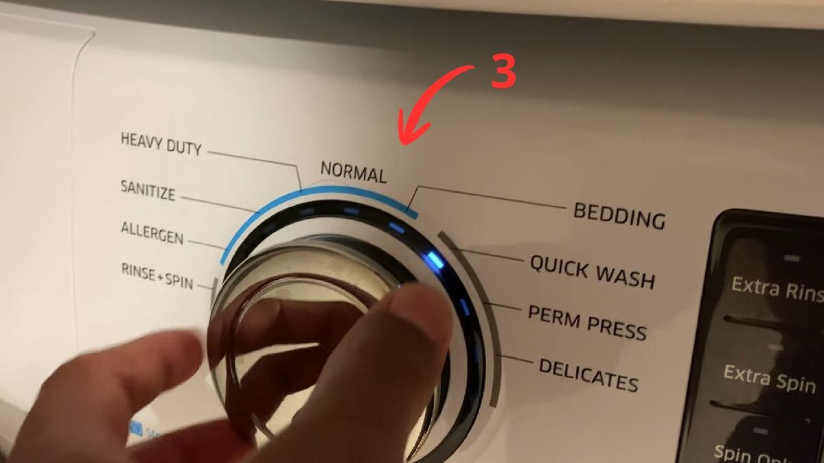 Chọn chương trình giặt phù hợp