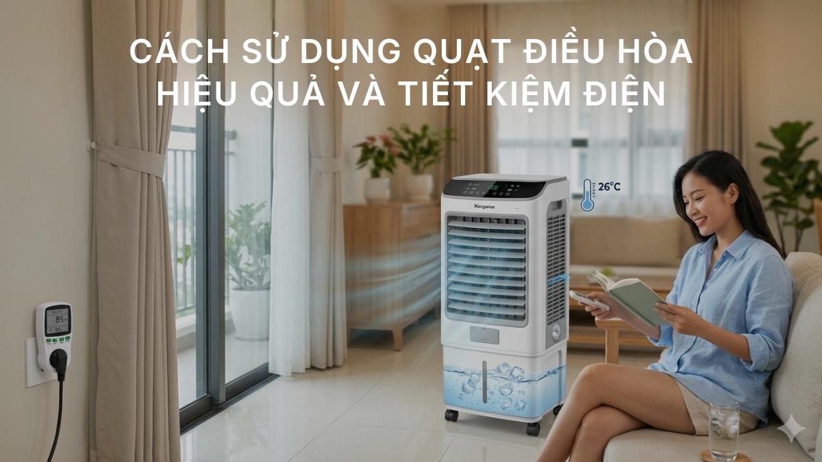 Cách sử dụng quạt điều hòa hiệu quả và tiết kiệm điện