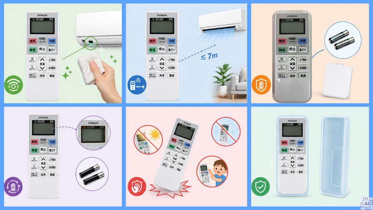 Lưu ý khi dùng remote điều hòa Hitachi nội địa