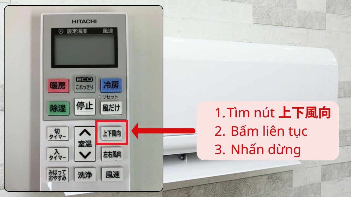 Điều chỉnh hướng gió và chế độ dao động