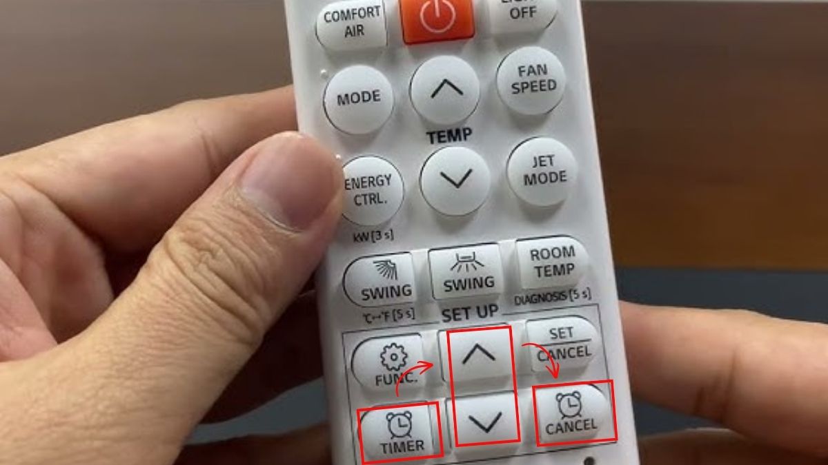 Cách đặt hẹn giờ bật máy và hủy hẹn giờ