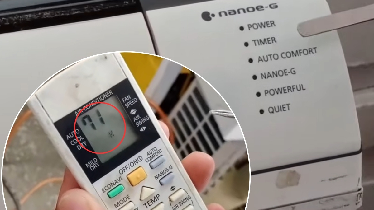 Xác định lỗi đèn đỏ Timer trên điều hòa Panasonic