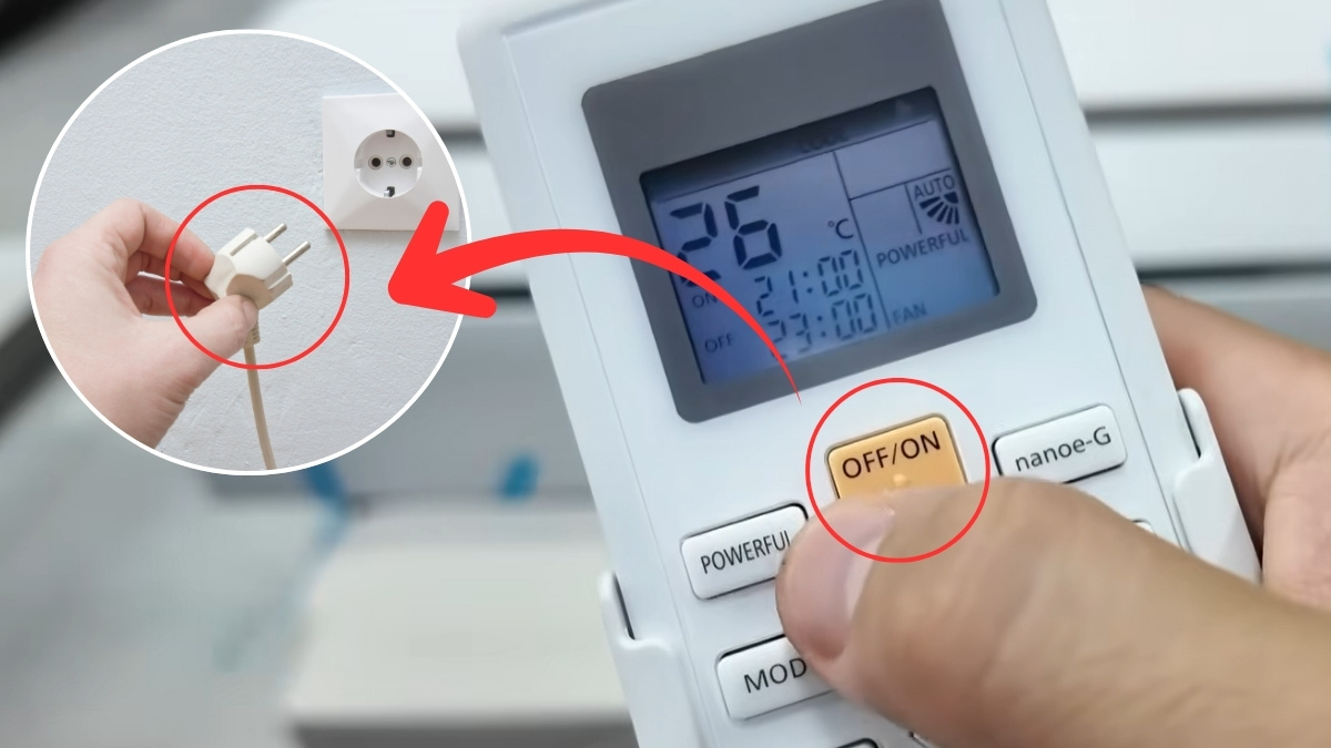 Cách tắt đèn đỏ Timer trên điều hòa Panasonic