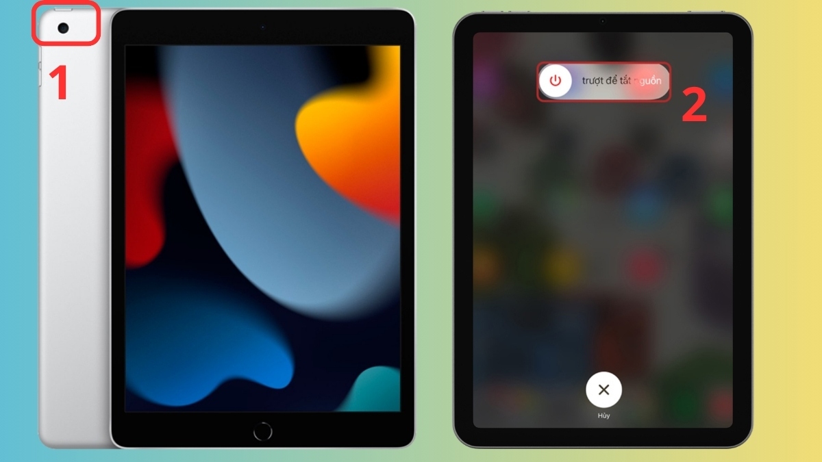 Cách tắt nguồn iPad bằng phím vật lý