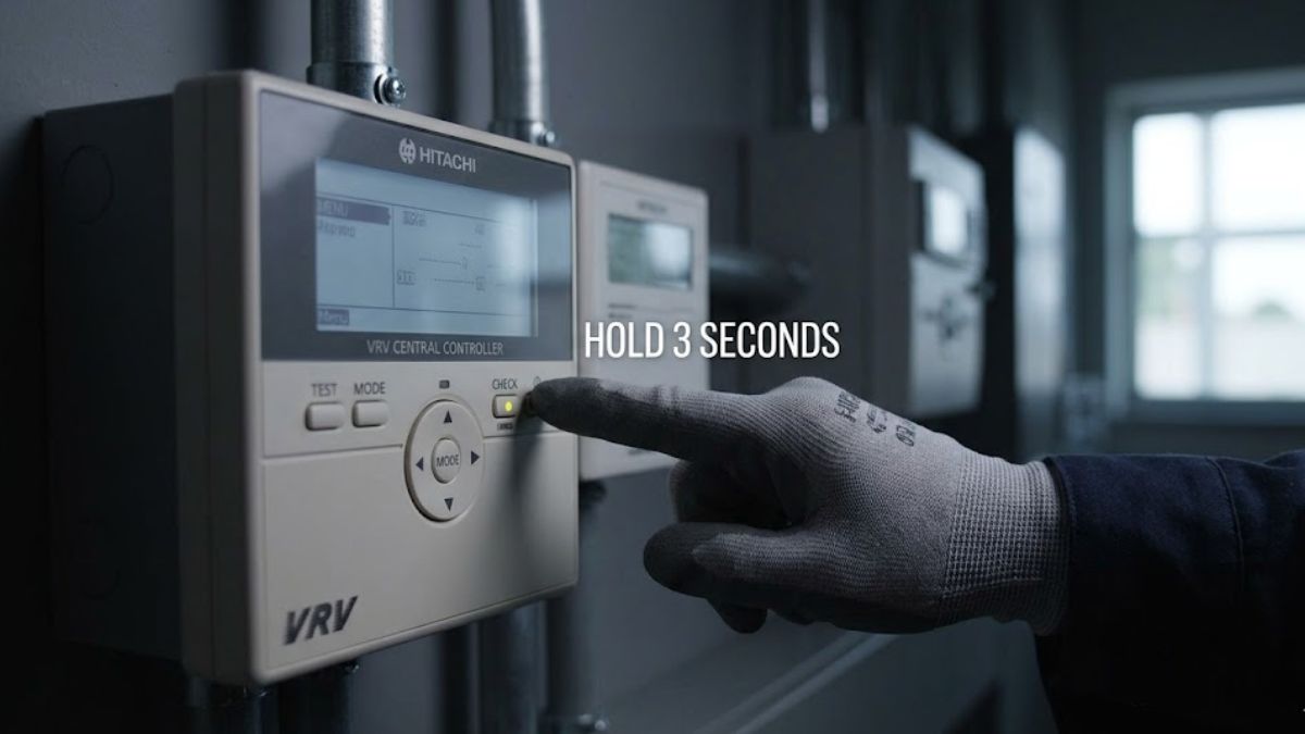 Cách test mã lỗi máy lạnh Hitachi VRV 
